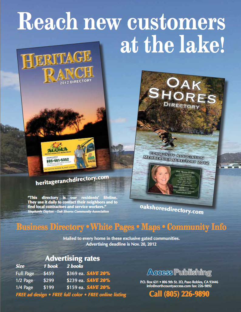 Heritage-ranch-directory-oak-shores-directory-access-publishing-paso-robles