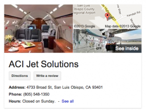 Google now includes a "see inside" option when profiling businesses in search results.