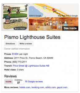 Online Virtual tours for hotels in San Luis Obispo County