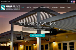 shoreline awning - Access Publishing website build